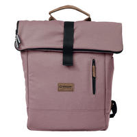WICKELRUCKSACK N° 6 Rosé/Tabak  - Altrosa/Braun, Basics, Textil (31/45/12cm) - Gesslein