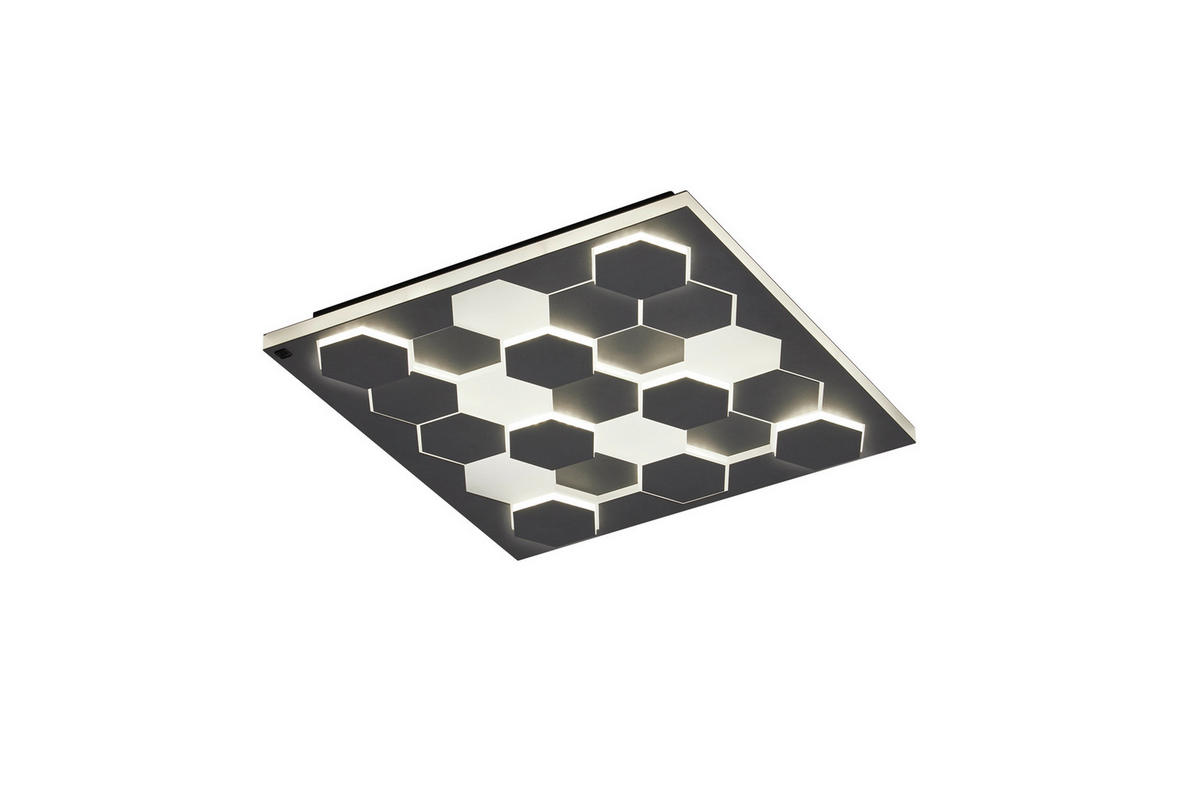LED SVJETILJKA STROPNA Cifavo  - crna, Design, metal (55/55/7,5cm) - Cinque