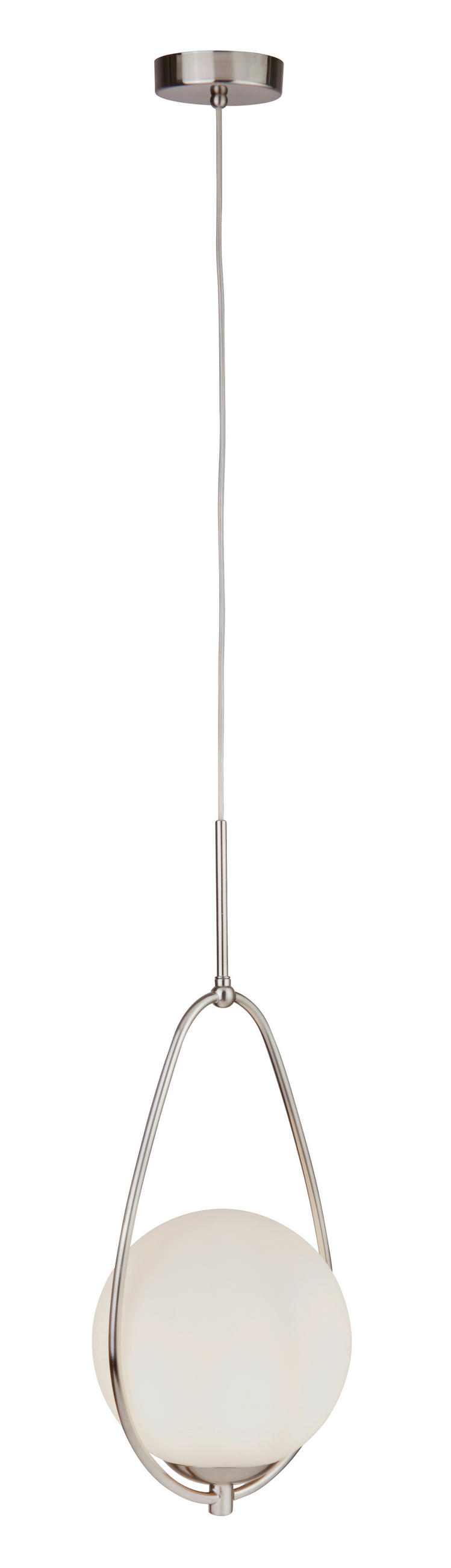 VISEČA SVETILKA  Avalon 23/150/19 cm           E27 - srebrne barve, Design, kovina/steklo (23/150/19cm)