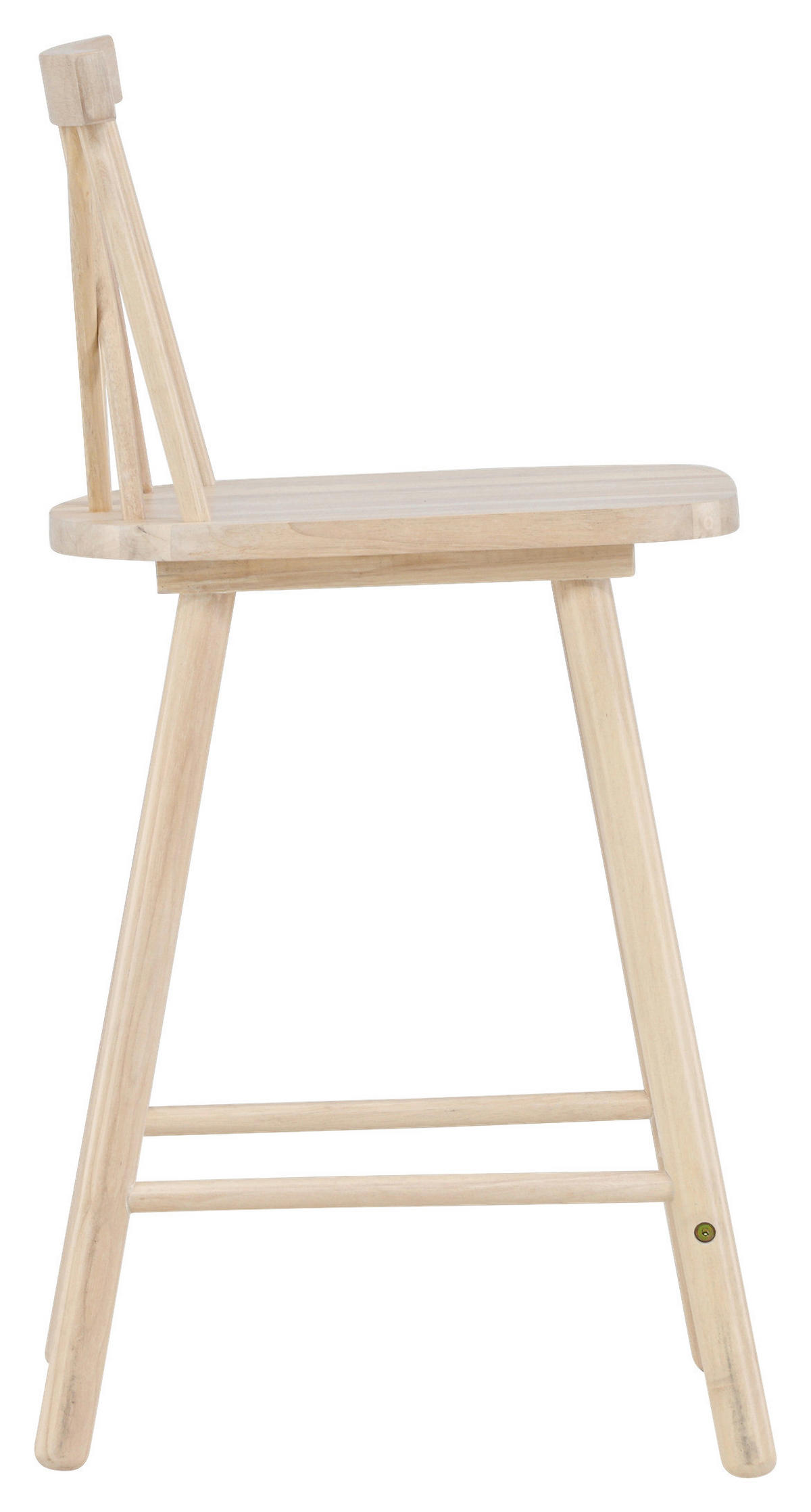 BARHOCKER-SET Weiß Kautschukholz abwischbar  - Weiß, Design, Holz (43/90/44cm) - Livetastic