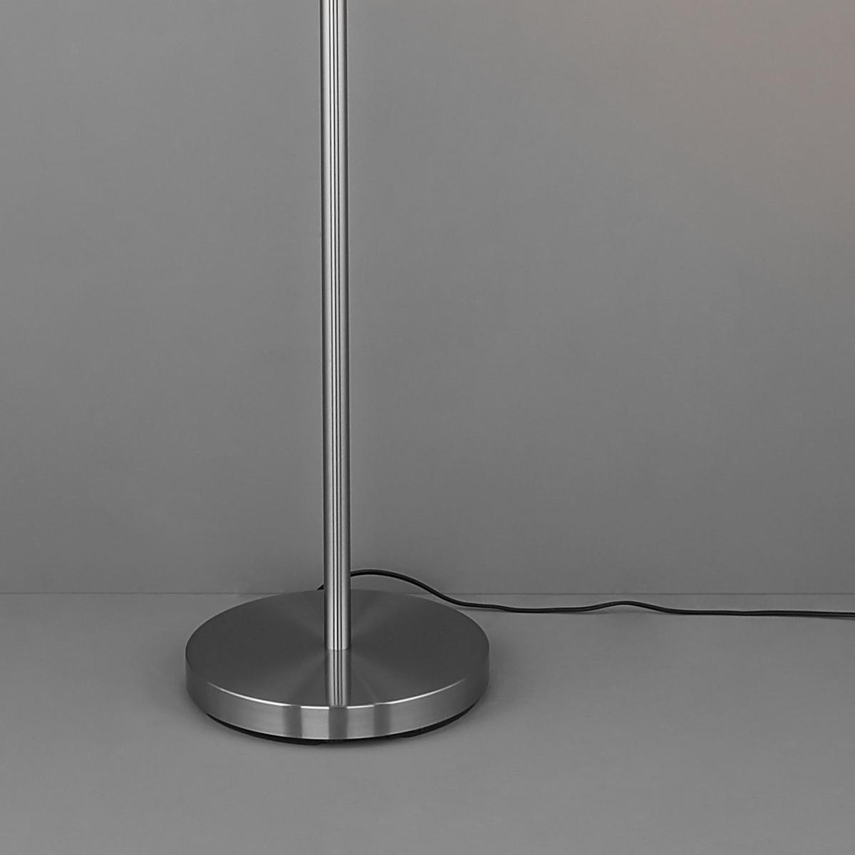 STOJACIA LAMPA, 40/170 cm  - sivá/niklová, Konventionell, kov/textil (40/170cm) - Trio Leuchten