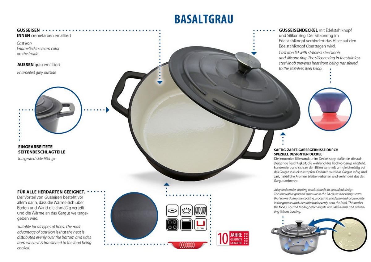 SERVIERPFANNE 28 cm  - KONVENTIONELL, Metall (28cm) - ELO