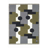 PLÄD LIA 130/160/160 cm  - vit/grå, Trend, textil (130/160/160cm) - Markslöjd