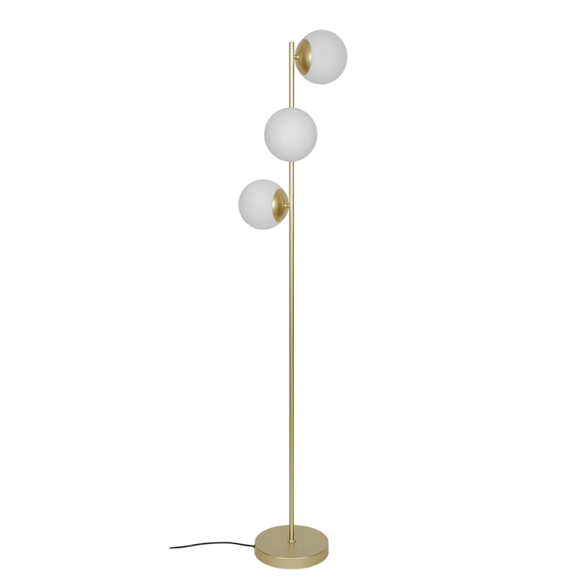 STEHLEUCHTE Lilly 158/32/32 cm  - Messingfarben, Design, Metall (158/32/32cm) - Nordlux