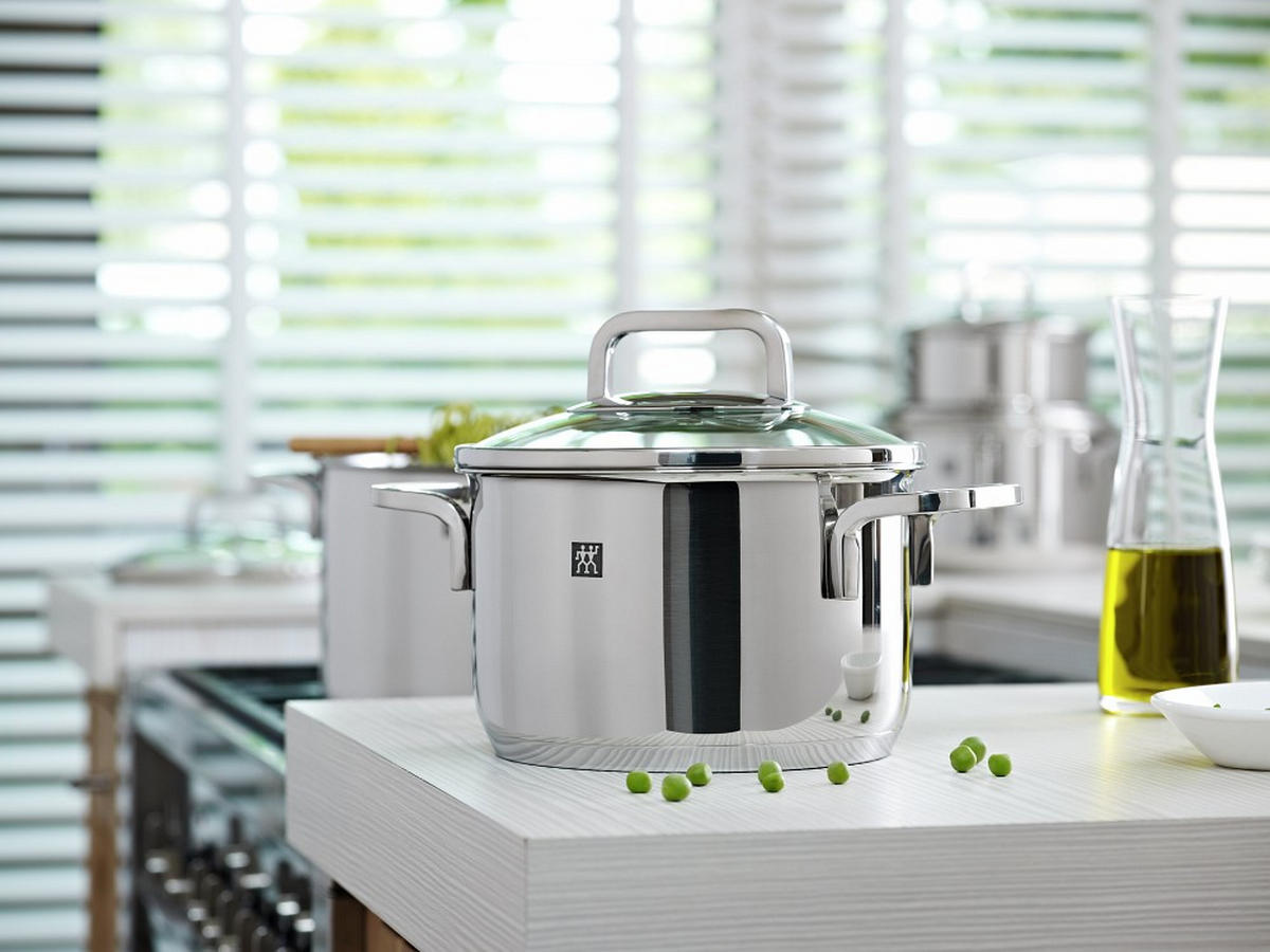 KOCHTOPFSET QUADRO 5-teilig  - Edelstahlfarben, Basics, Metall - Zwilling