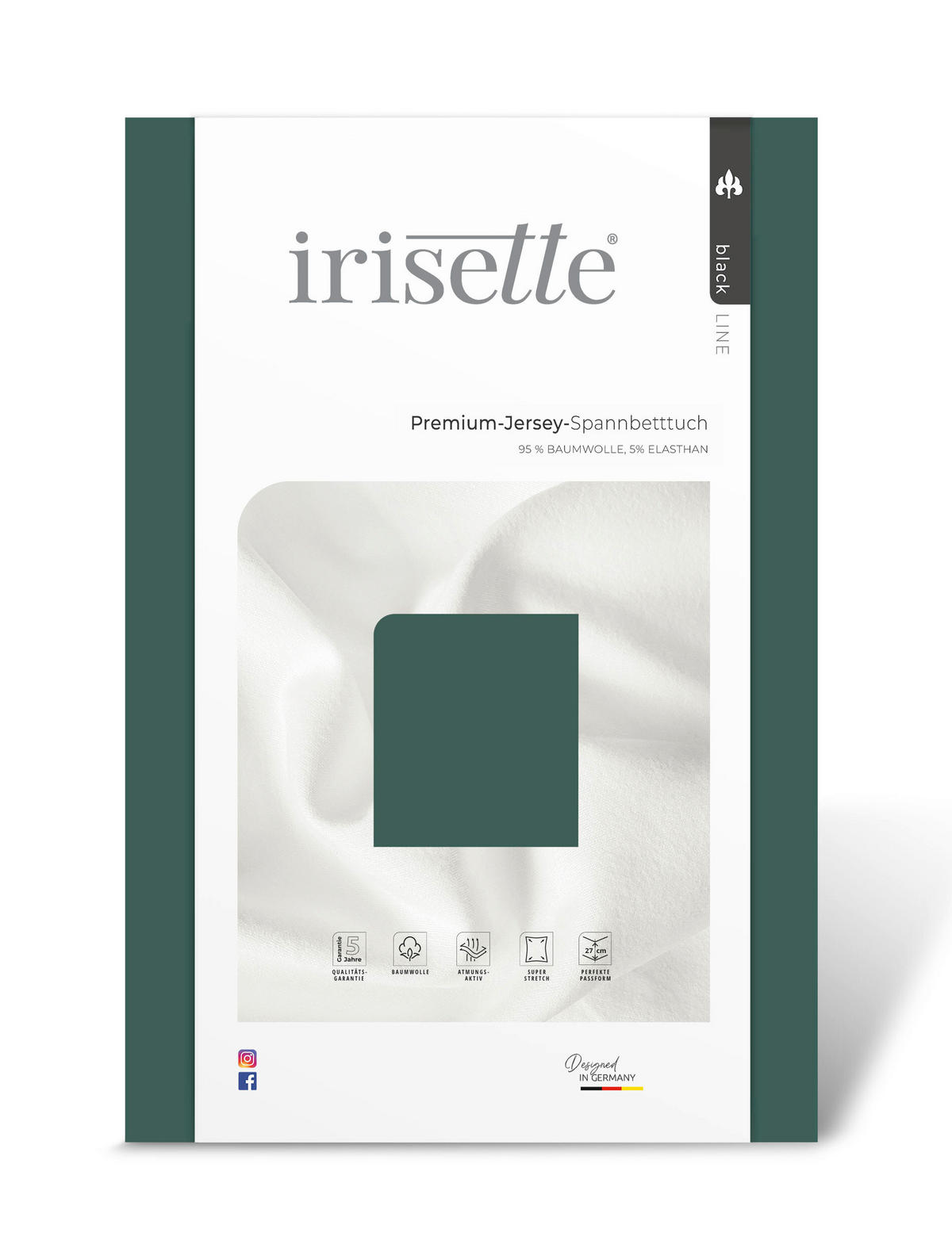 SPANNLEINTUCH 90-100/200-220 cm Jersey  - Grün, KONVENTIONELL, Textil (90-100/200-220cm) - Irisette