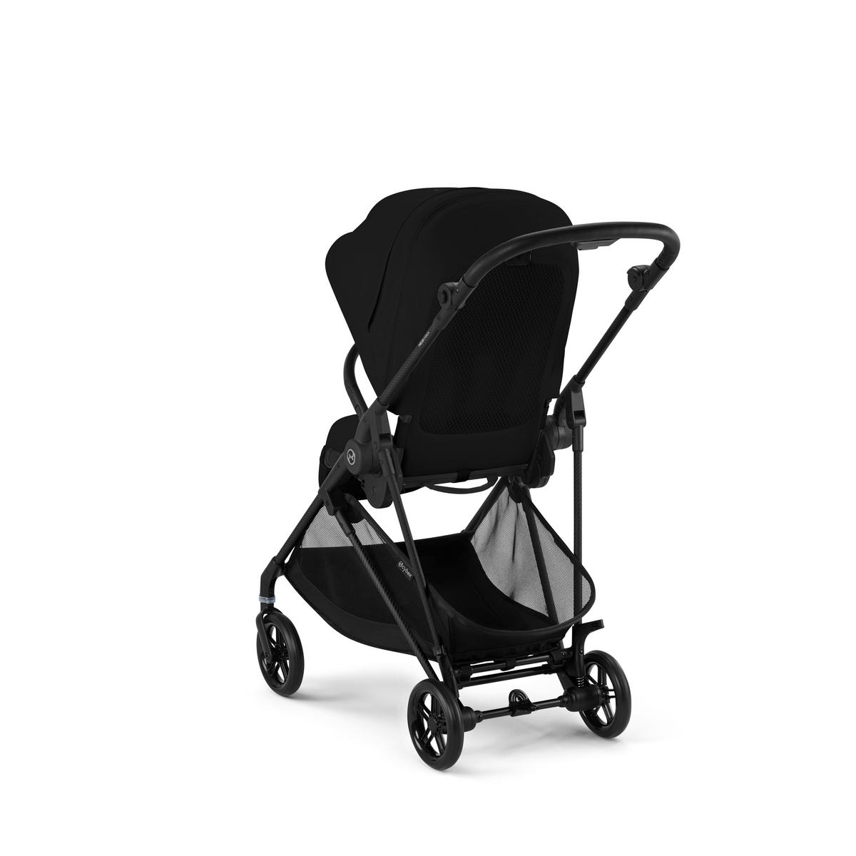KINDERWAGEN  Melio Carbon  Magic Black  - Schwarz, Basics, Textil/Metall (82-91/49/96,5-107cm) - cybex GOLD