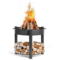 FEUERSCHALE  - Schwarz, Basics, Metall (80/88cm) - Ambia Garden