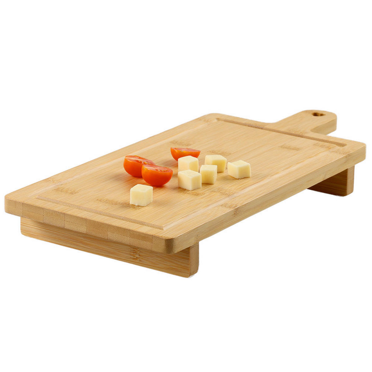 SCHNEIDEBRETT Holz Bambus  - Naturfarben, Basics, Holz (44/18/4,5cm) - Kesper