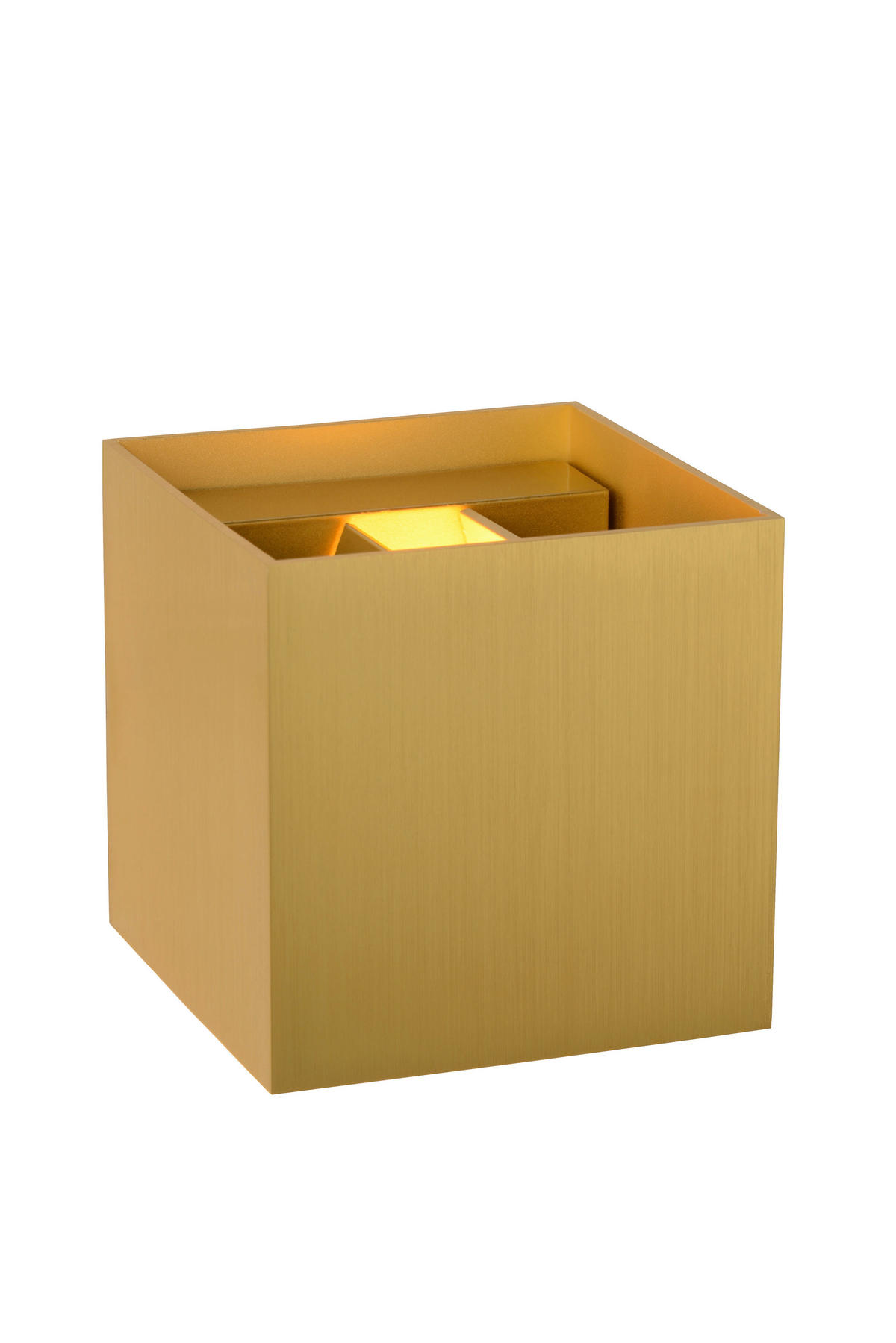 LED-WANDLEUCHTE Xio 9.7/9.7/9.7 cm   - Goldfarben, Design, Metall (9.7/9.7/9.7cm) - Lucide