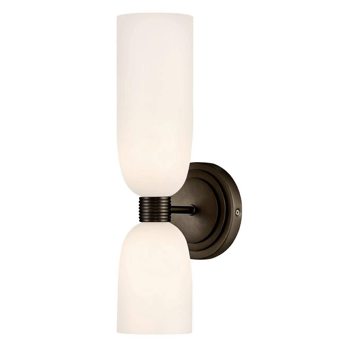 BADEZIMMER-WANDLEUCHTE Hinkley 37,3/12/14,5 cm  - Schwarz, KONVENTIONELL, Glas/Metall (37,3/12/14,5cm) - Elstead Lighting