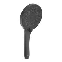 ZUHANYFEJ   - fekete, Basics, műanyag (12,7/26,3/2cm) - Schütte