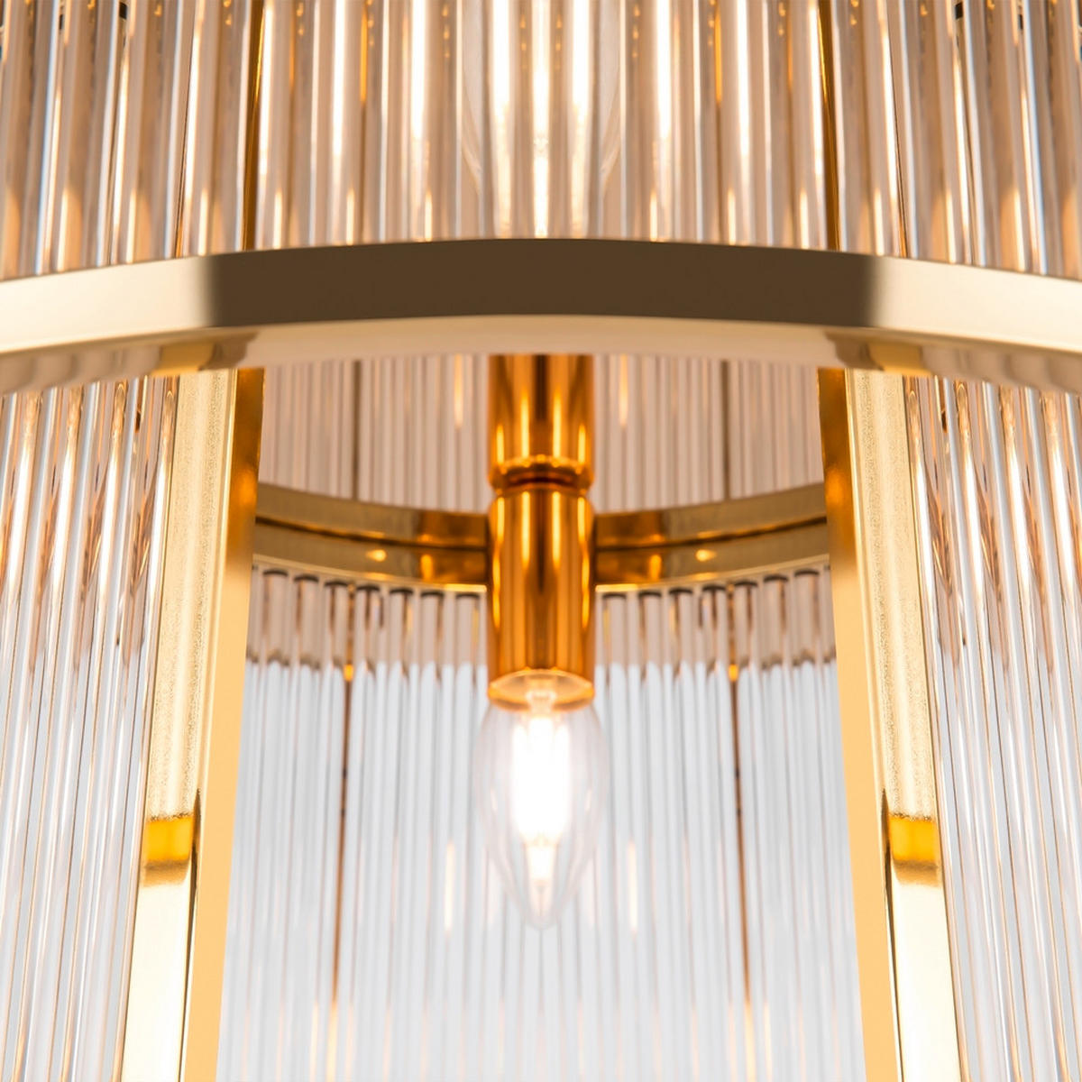 DECKENLEUCHTE Modern 55,4/28,2 cm   - Goldfarben, Design, Glas/Metall (55,4/28,2cm) - MAYTONI