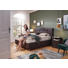BOXSPRINGBETT 180/200 cm INKL. Matratze, Topper - Alufarben/Braun, Design, Leder/Textil (180/200cm) - Dieter Knoll