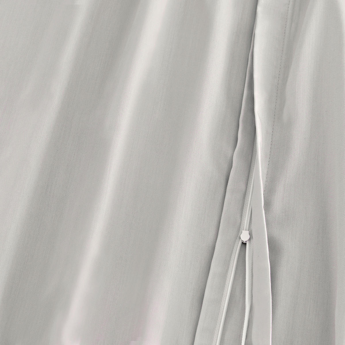 BETTWÄSCHE 2-teilig Satin 135/200 cm  - Hellgrau, Basics, Textil (135/200cm) - Florella