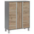 MIDISCHRANK 77,5/103,5/33,5 cm - Eichefarben/Silberfarben, Design, Holzwerkstoff/Metall (77,5/103,5/33,5cm) - Stylife MIDISCHRANK 77,5/103,5/33,5 cm - Eichefarben/Silberfarben, Design, Holzwerkstoff/Metall (77,5/103,5/33,5cm) - Stylife