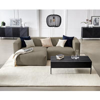 ECKSOFA in Struktur Dunkelgrau  - Dunkelgrau, Modern, Textil (255/72/160cm) - Trendmanufaktur