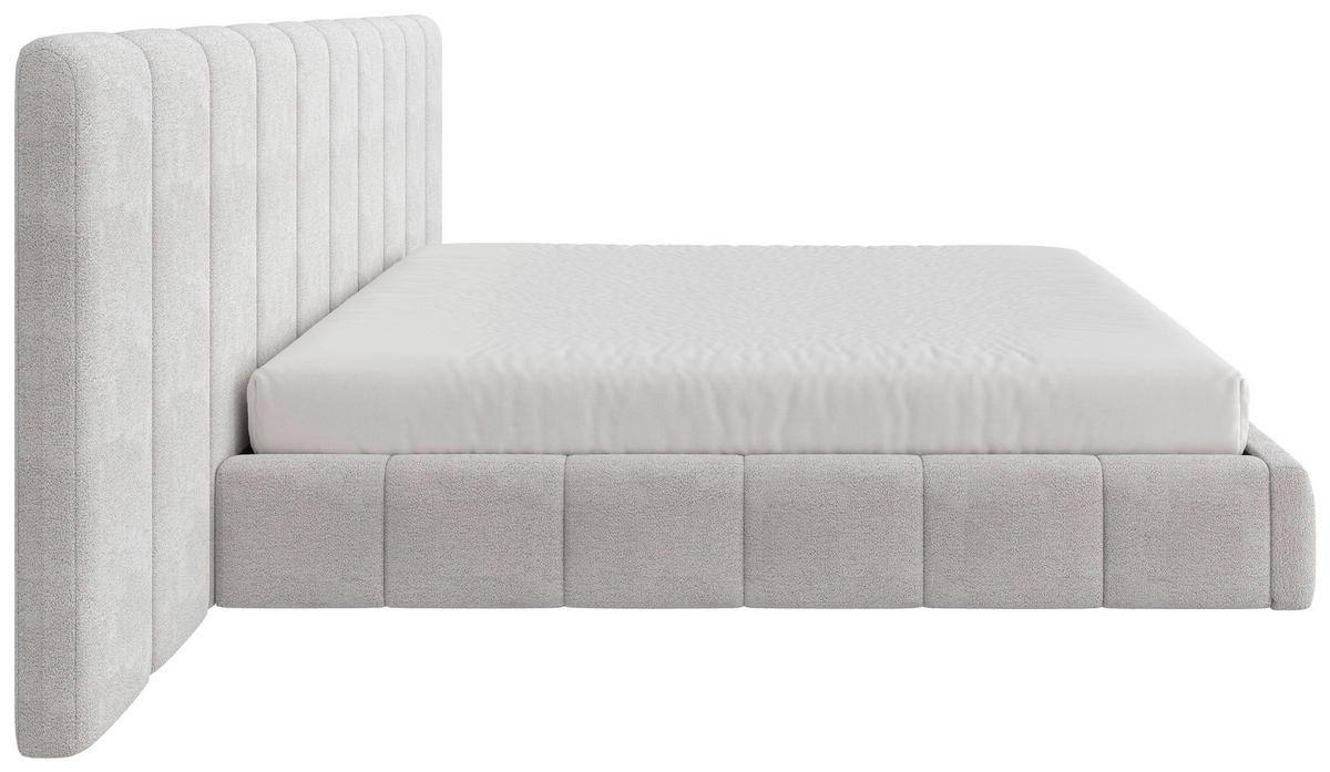 POLSTERBETT 200/200 cm  Beige  - Beige/Schwarz, Design, Holz/Kunststoff (200/200cm) - Carryhome