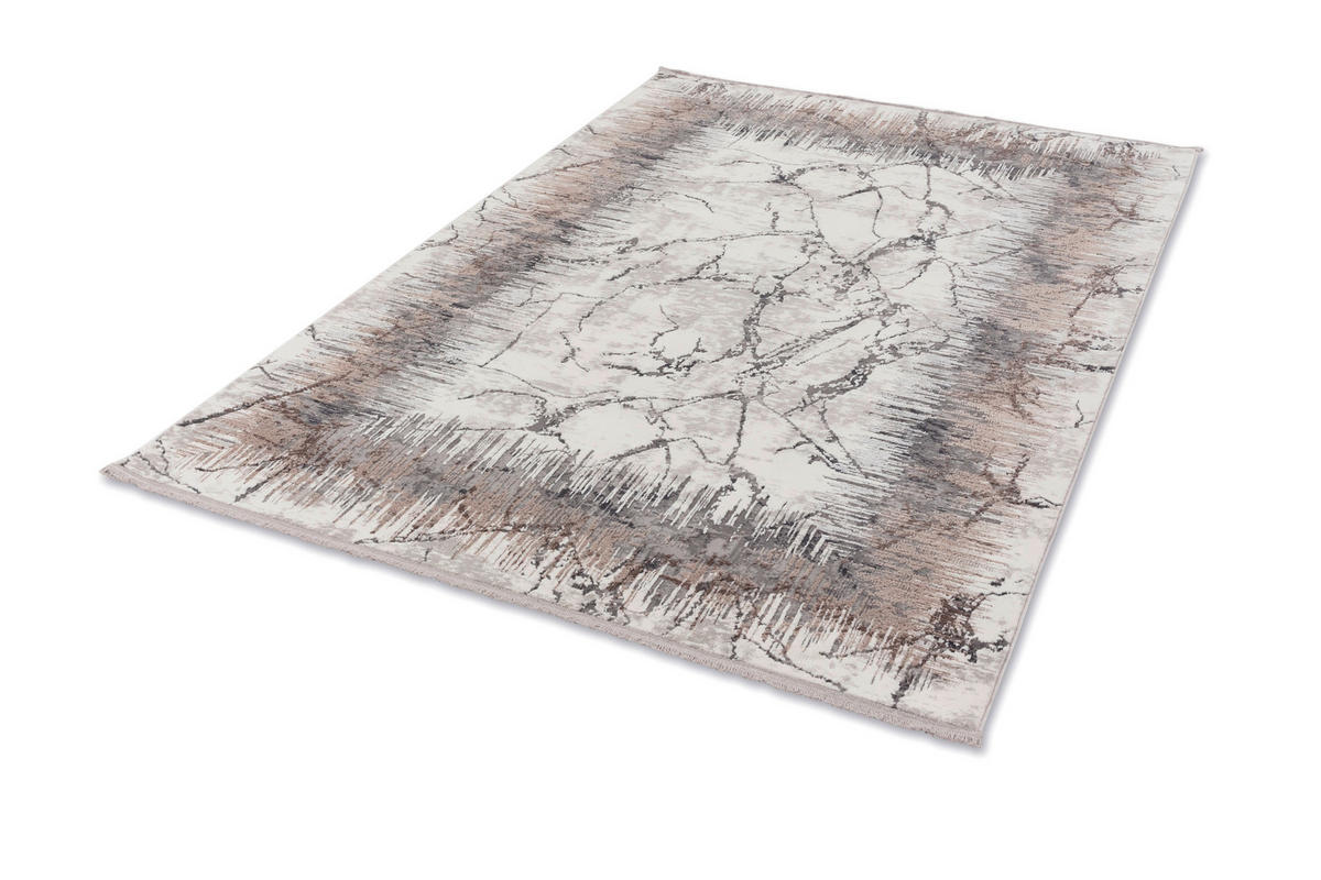 WEBTEPPICH 80/150 cm Vercelli Creme, Beige  - Beige/Creme, KONVENTIONELL, Kunststoff/Textil (80/150cm)