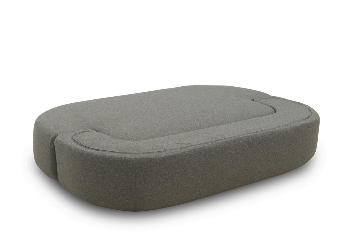 SCHLAFSOFA in Webstoff Dunkelgrau  - Dunkelgrau/Schwarz, Design, Kunststoff/Textil (208/78/115cm) - MID.YOU