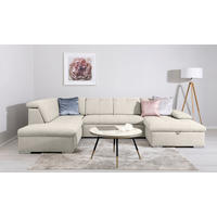 WOHNLANDSCHAFT in Beige  - Beige/Grau, Design, Textil/Metall (215/328/173cm) - MID.YOU
