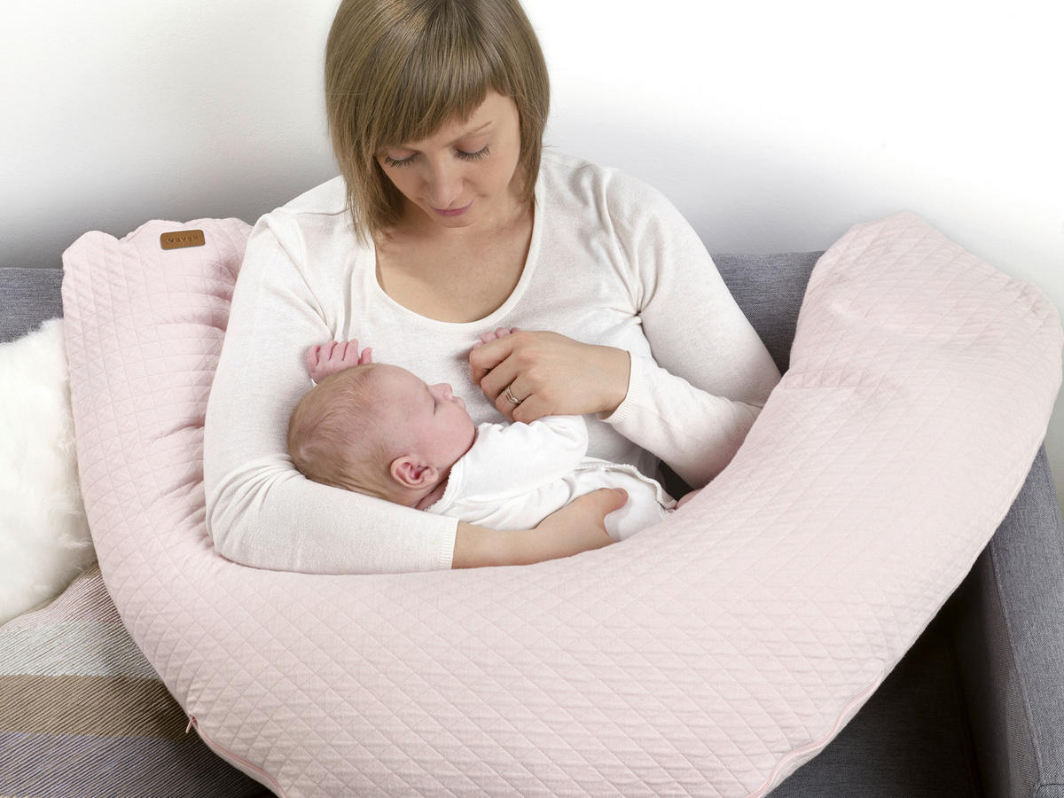 STILLKISSEN 170 cm Big Flopsy Fleur de Coton Rosa   - Rosa, Basics, Textil (170cm) - Beaba