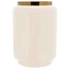VASE  - Hellrosa/Goldfarben, Trend, Metall (14,5/14,5/20cm) - Kayoom