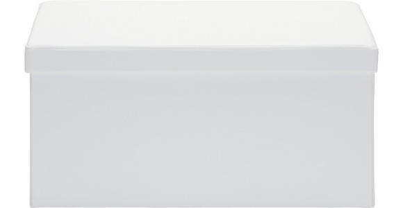 SITZBOX in Textil, Holzwerkstoff Weiß  - Weiß, Design, Holzwerkstoff/Textil (76/38/38cm) - Carryhome