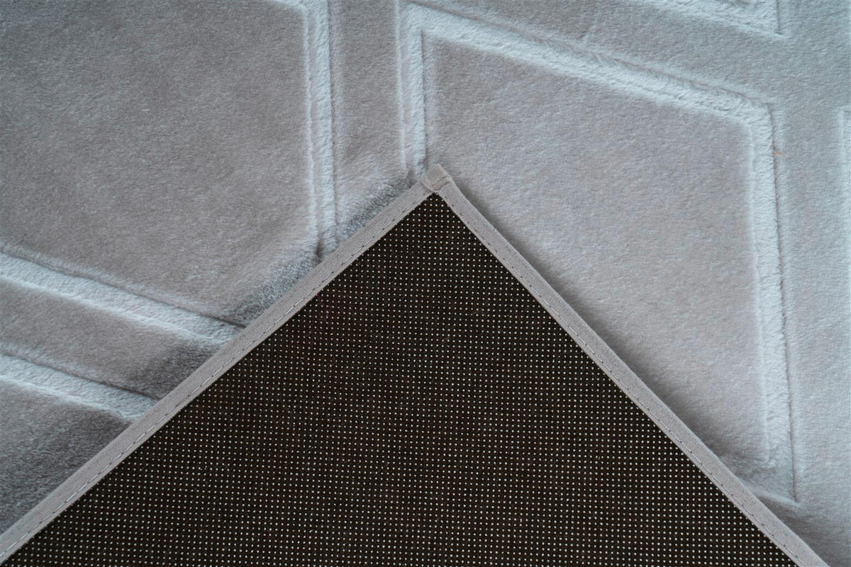 FLACHWEBETEPPICH 160/230 cm Monroe 300 Grau / Blau Blau, Grau  - Blau/Grau, KONVENTIONELL, Kunststoff/Textil (160/230cm)