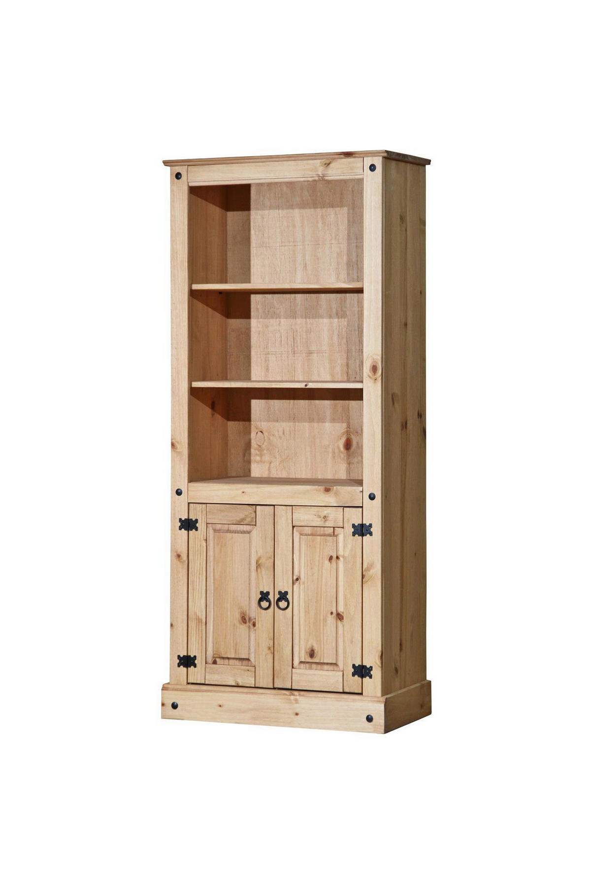 MEHRZWECKSCHRANK 81/177/38 cm  in Honig  - Schwarz/Honig, Natur, Holz/Metall (81/177/38cm) - Livetastic