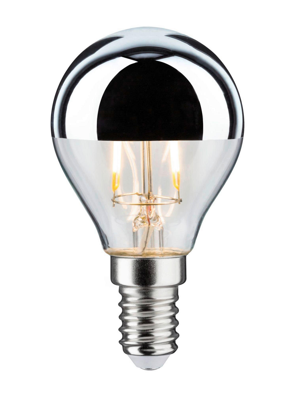 LED-LEUCHTMITTEL   E14 max. 2,6W W 220 lm  - Klar/Silberfarben, Basics, Glas (7,8cm) - Paulmann