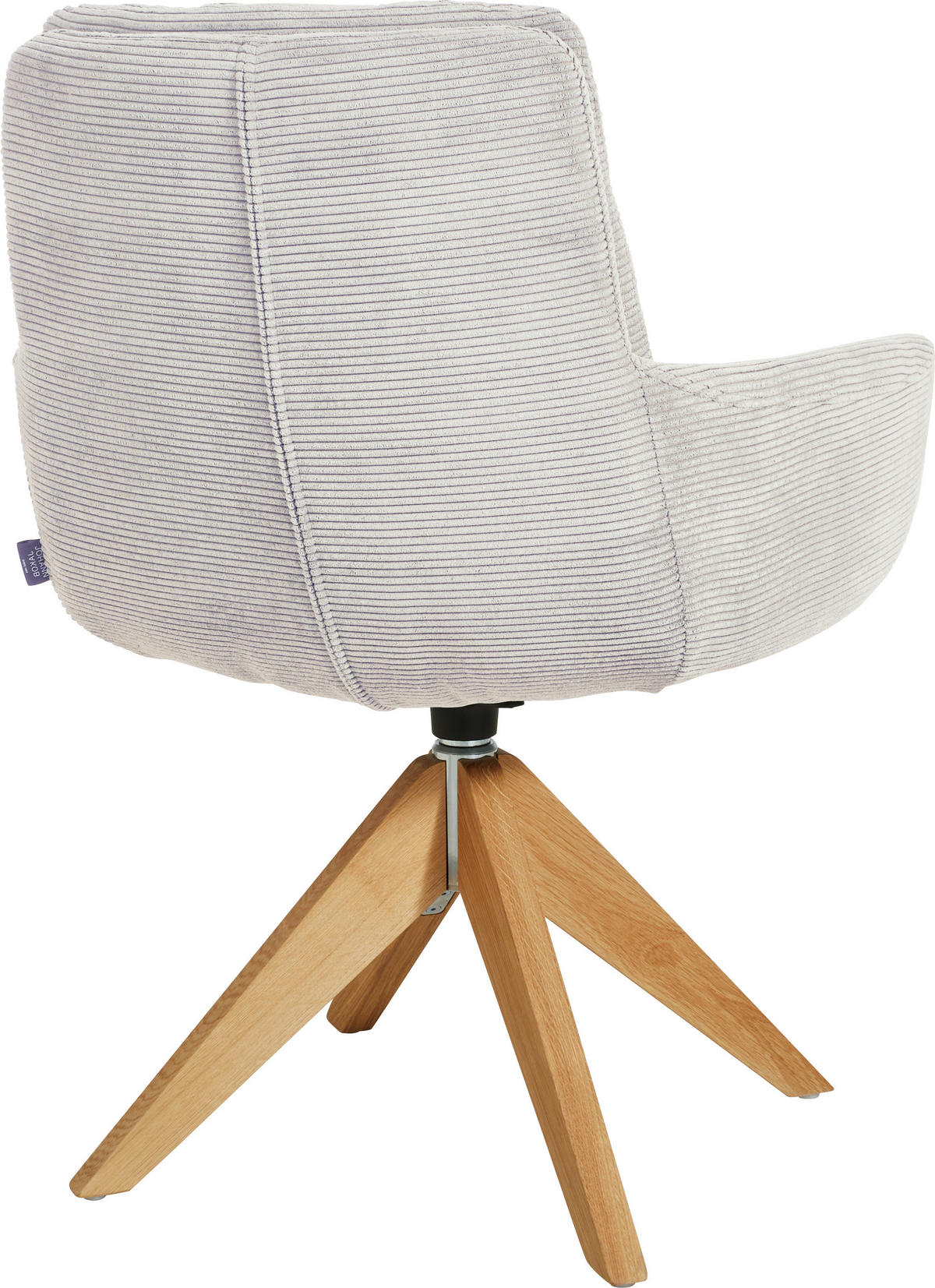 ARMLEHNSTUHL  in Cord  - Eichefarben/Hellgrau, Design, Holz/Textil (63/90/69cm) - Johann Jakob