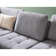 ECKSOFA in Chenille Grau  - Schwarz/Grau, Natur, Textil/Metall (233/288cm) - Valnatura