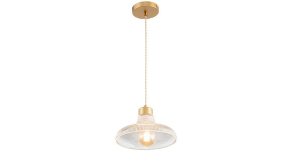 HÄNGELEUCHTE 24,5/117 cm  - Klar, Trend, Glas/Metall (24,5/117cm) - Novel