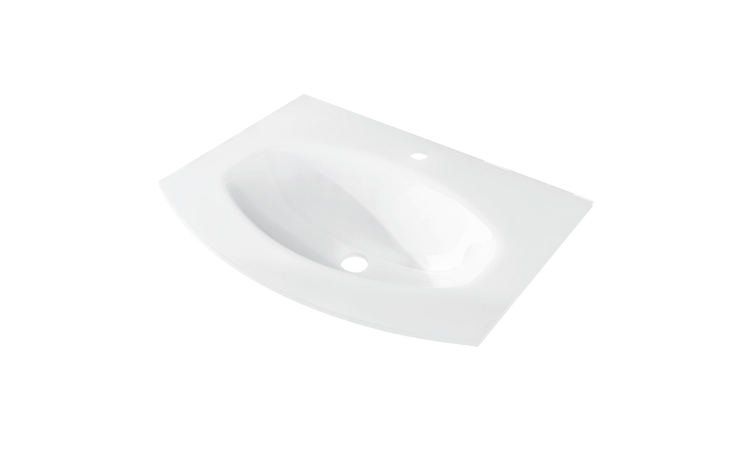 MOSDÓKAGYLÓ 70/1,5/52 cm  - fehér, Basics, Üveg (70/1,5/52cm) - Welnova