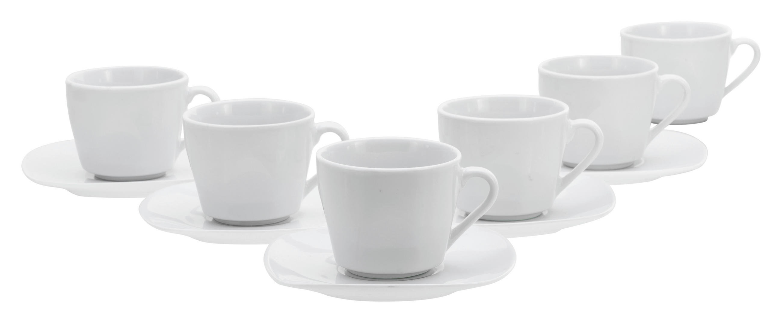 KAFFEESERVICE Square 12-teilig  - Weiß, Basics, Keramik (20/20/27,5cm) - Creatable