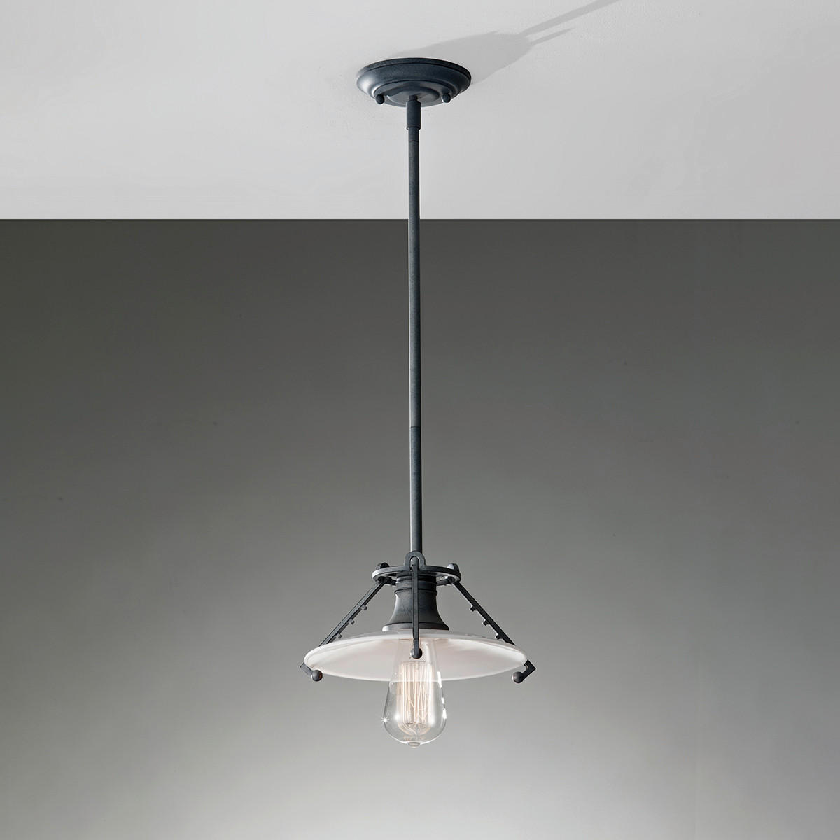 HÄNGLAMPA Elstead Urbanrwl 25.4/20.4 cm  - zinkfärgad, Basics, metall (25.4/20.4cm) - Elstead Lighting