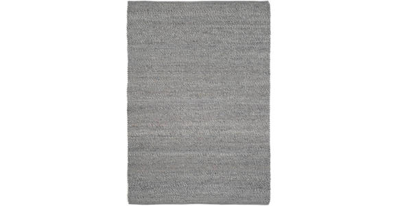 HANDWEBTEPPICH 200/200 cm Helsinki - Grau, Basics, Textil (200/200cm) - Linea Natura