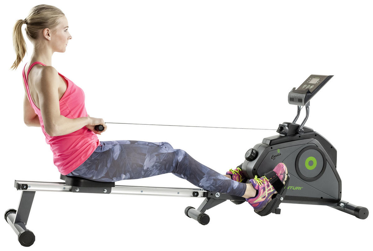 RUDERGERÄT R30 CARDIO FIT - Schwarz/Grau, MODERN, Kunststoff/Metall (50,8/70/190,5cm) - Tunturi