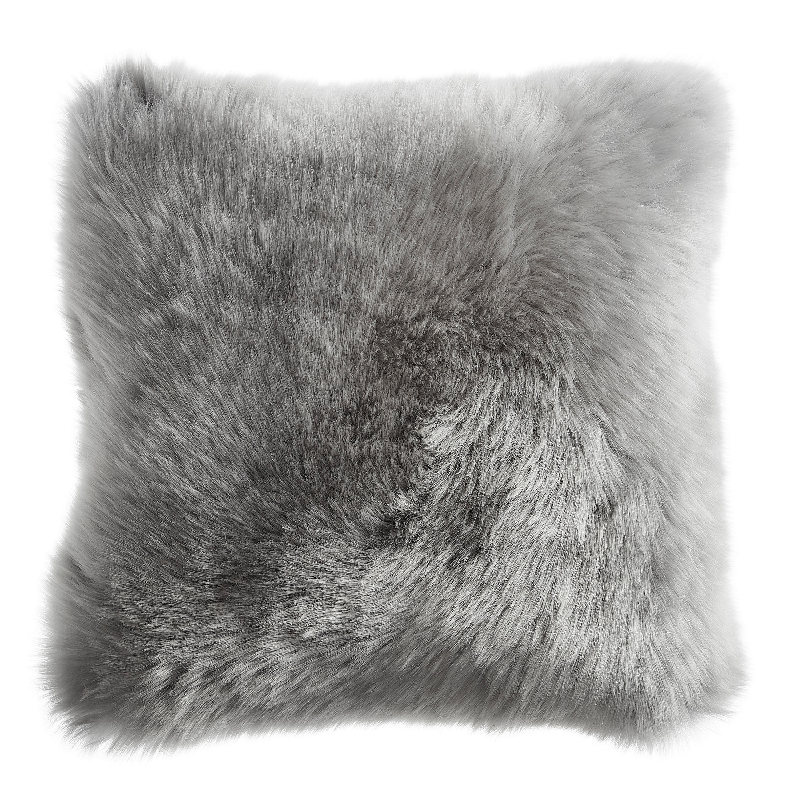 KISSENHÜLLE OTAGO 40/40 cm  - Silberfarben, Basics, Textil/Fell (40/40cm) - Esposa