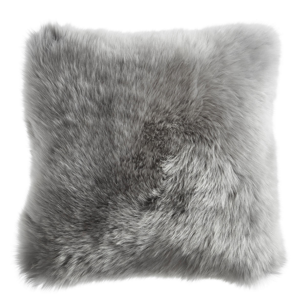 KISSENHÜLLE OTAGO 40/40 cm  - Silberfarben, Basics, Textil/Fell (40/40cm) - Esposa