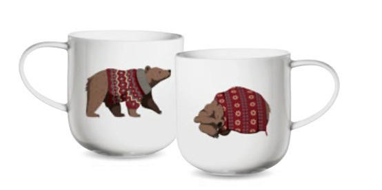 BECHER coppa xmas    - Hellbraun/Bordeaux, KONVENTIONELL, Keramik (9,2/9,5cm) - ASA