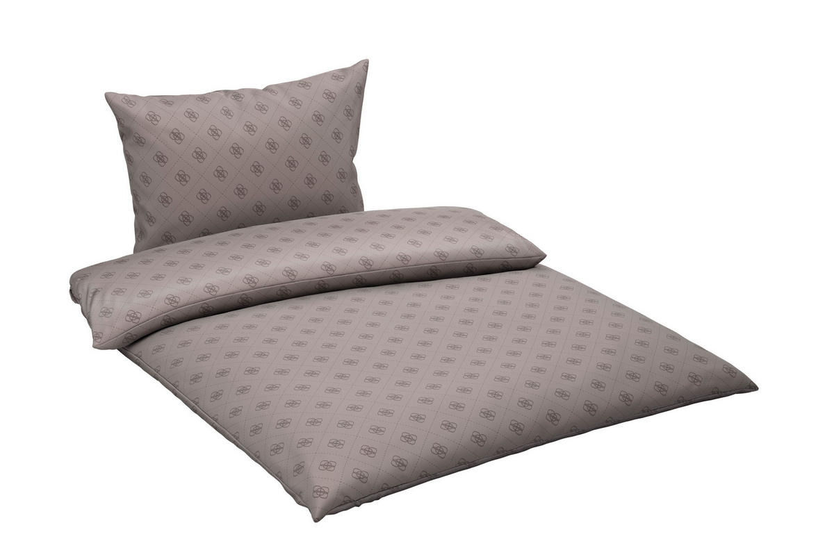 BETTWÄSCHE Satin 140/200 cm  - Taupe, Design, Textil (140/200cm) - Ambia Home