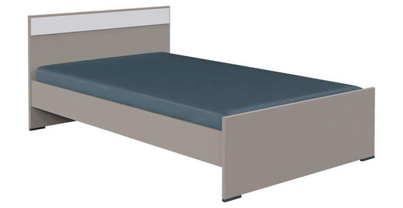 BETT 140/200 cm  in Grau, Weiß, Sahara  - Graphitfarben/Weiß, Design, Holzwerkstoff (140/200cm) - Carryhome