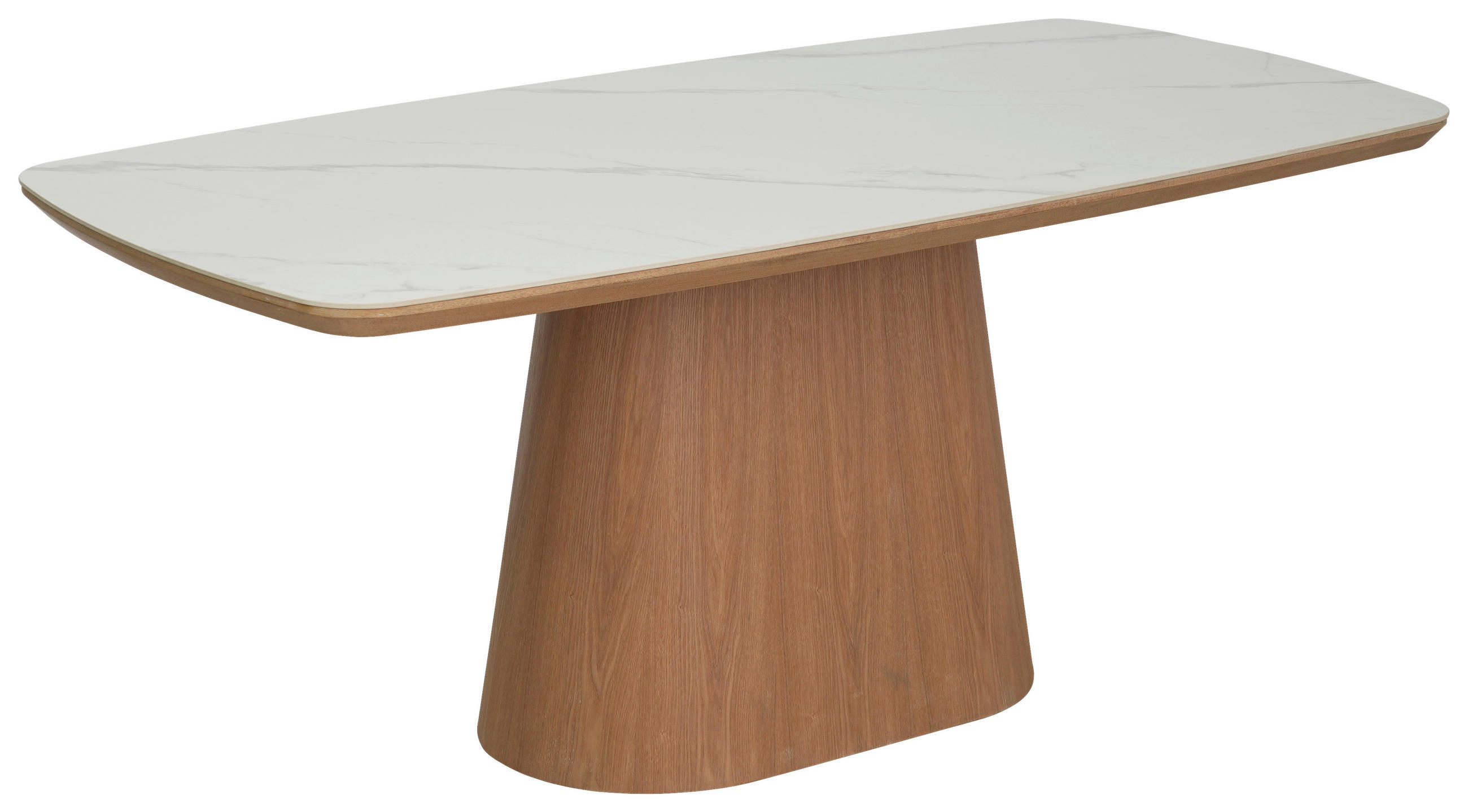 ESSTISCH 180/90/76 cm Nachbildung  Metall, Keramik, Holzwerkstoff rechteckig Naturfarben, Weiß  - Naturfarben/Weiß, MODERN, Keramik/Holzwerkstoff (180/90/76cm) - Livetastic