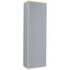 GARDEROBENSCHRANK 54/170/31 cm  - Eichefarben/Silberfarben, Design, Glas/Holz (54/170/31cm)