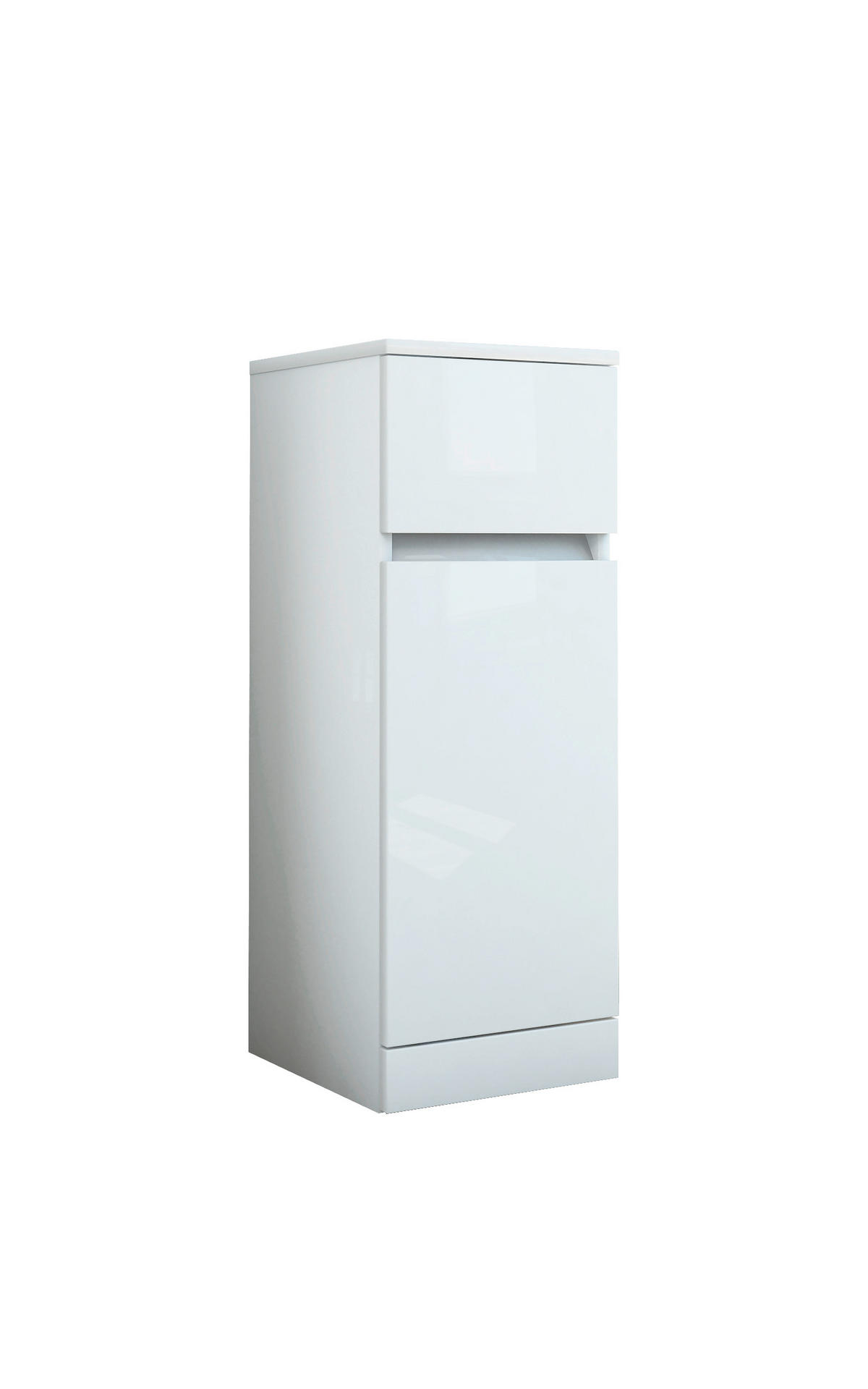 OLDALSZEKRÉNY 30/82/33,5 cm  - fehér, Basics, faalapú anyag (30/82/33,5cm) - Welnova