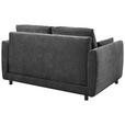 SCHLAFSOFA  in Chenille Schwarz  - Schwarz, KONVENTIONELL, Kunststoff/Textil (161/90/108cm) - Carryhome