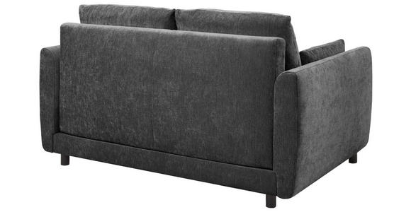 SCHLAFSOFA  in Chenille Schwarz  - Schwarz, KONVENTIONELL, Kunststoff/Textil (161/90/108cm) - Carryhome