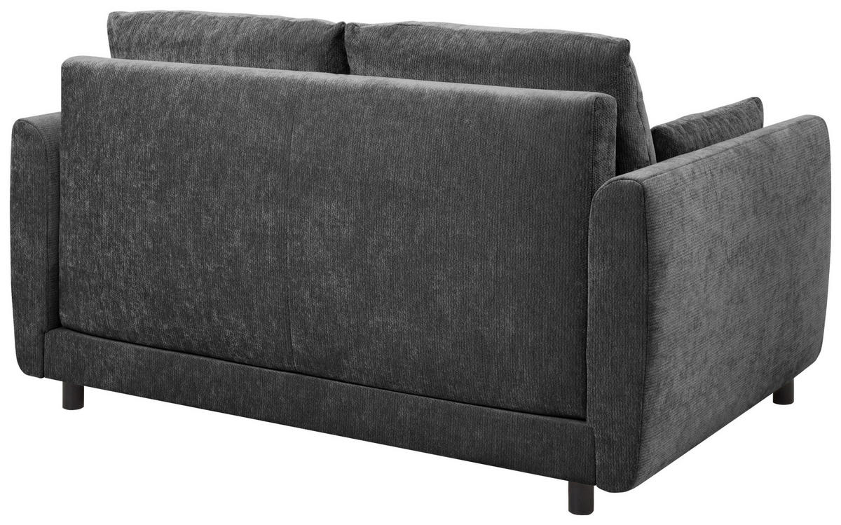SCHLAFSOFA  in Chenille Schwarz  - Schwarz, KONVENTIONELL, Kunststoff/Textil (161/90/108cm) - Carryhome